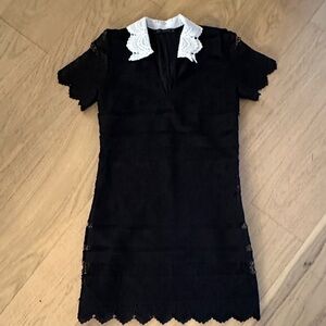 60' style Mini Dress with White Collar.  Vintage Style US (8)